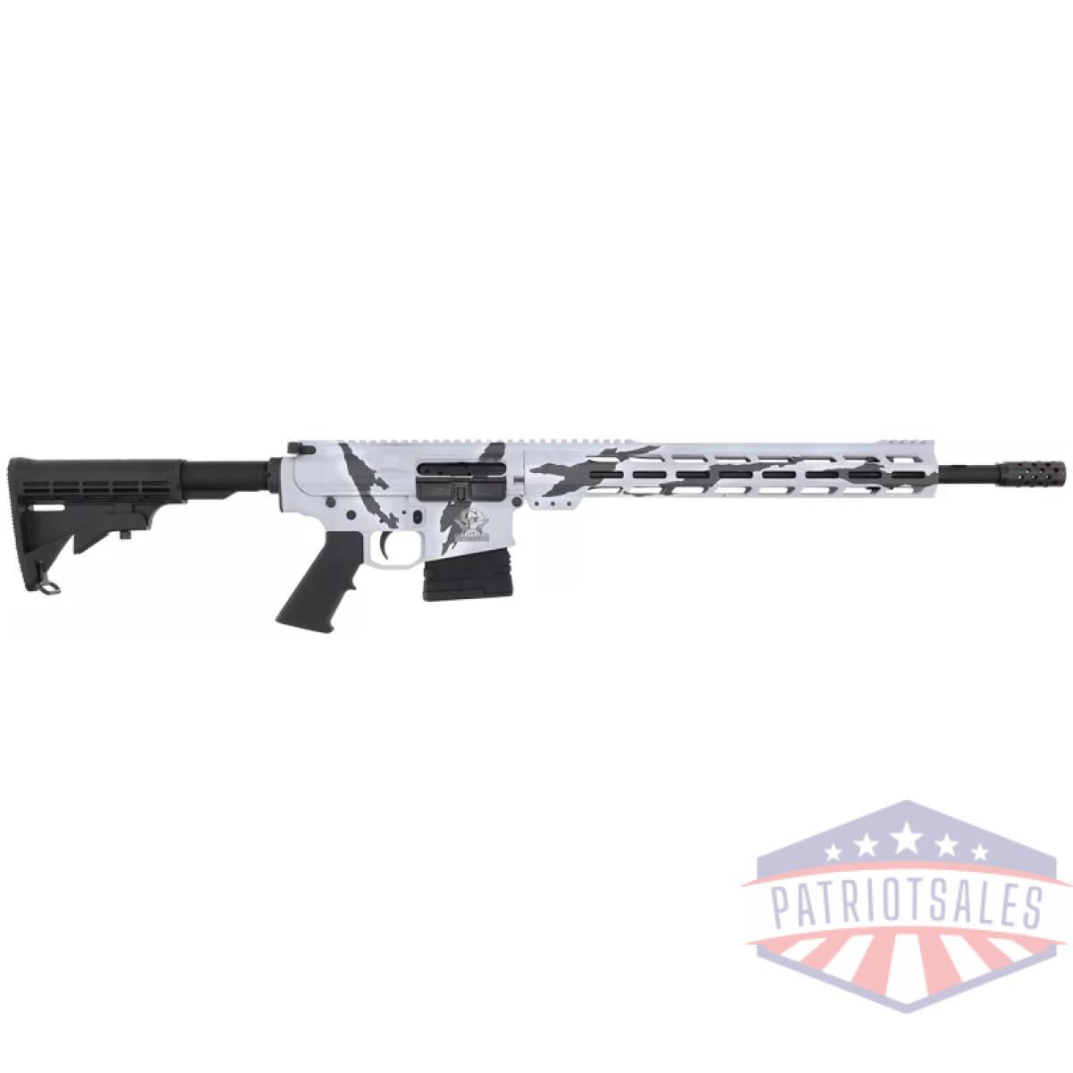 Gl10308psno. Webp - glfa ar10 rifle 308 win 18" - nit bbl 10rd pursuit snow camo - gl10308psno