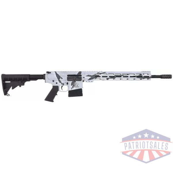 GLFA AR10 RIFLE 308 WIN 18" - NIT BBL 10RD PURSUIT SNOW CAMO