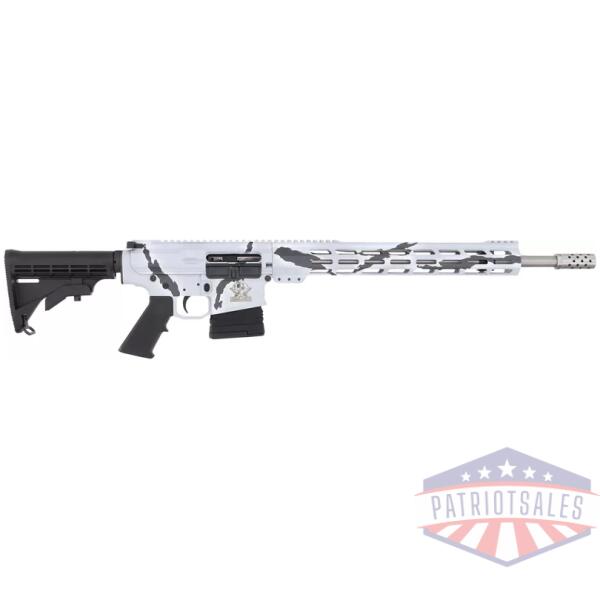 GLFA AR10 RIFLE 6.5CM 20" S/S - BBL 10-SHOT PURSUIT SNOW CAMO