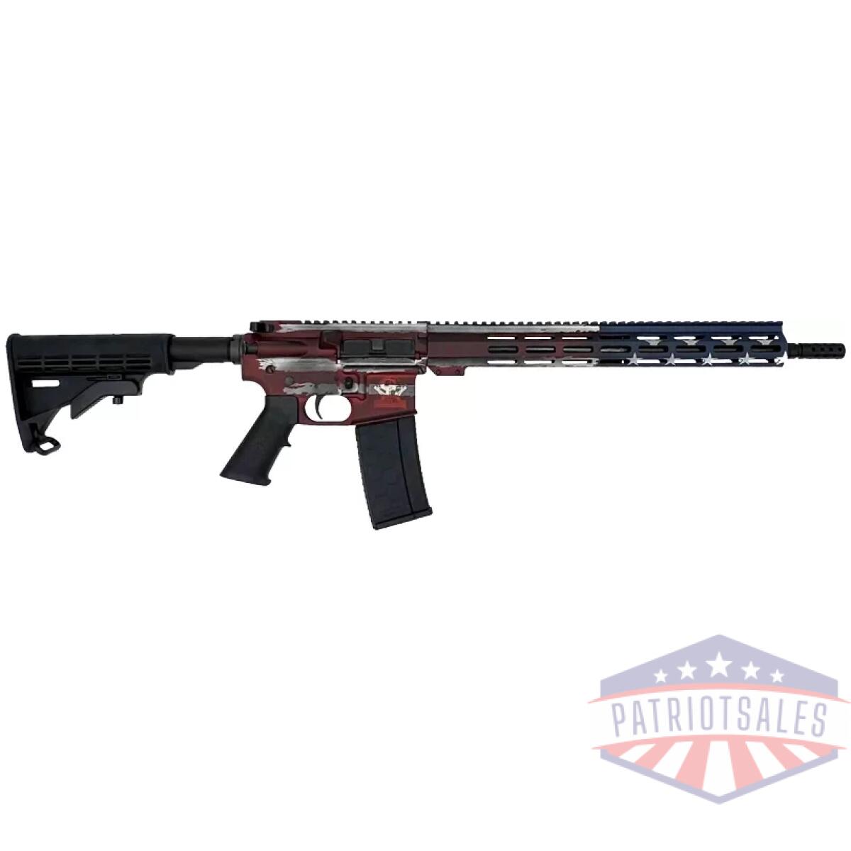 Gl15223famf_1. Webp - glfa ar15 battleworn 223 wylde - 16" nit bbl american flag - gl15223famf 1