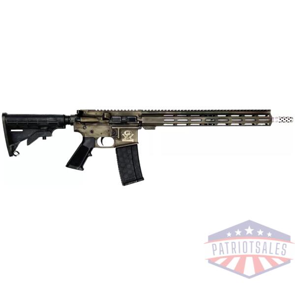 GLFA AR15 BATTLEWORN 223 WYLDE - 16" S/S BBL BRONZE