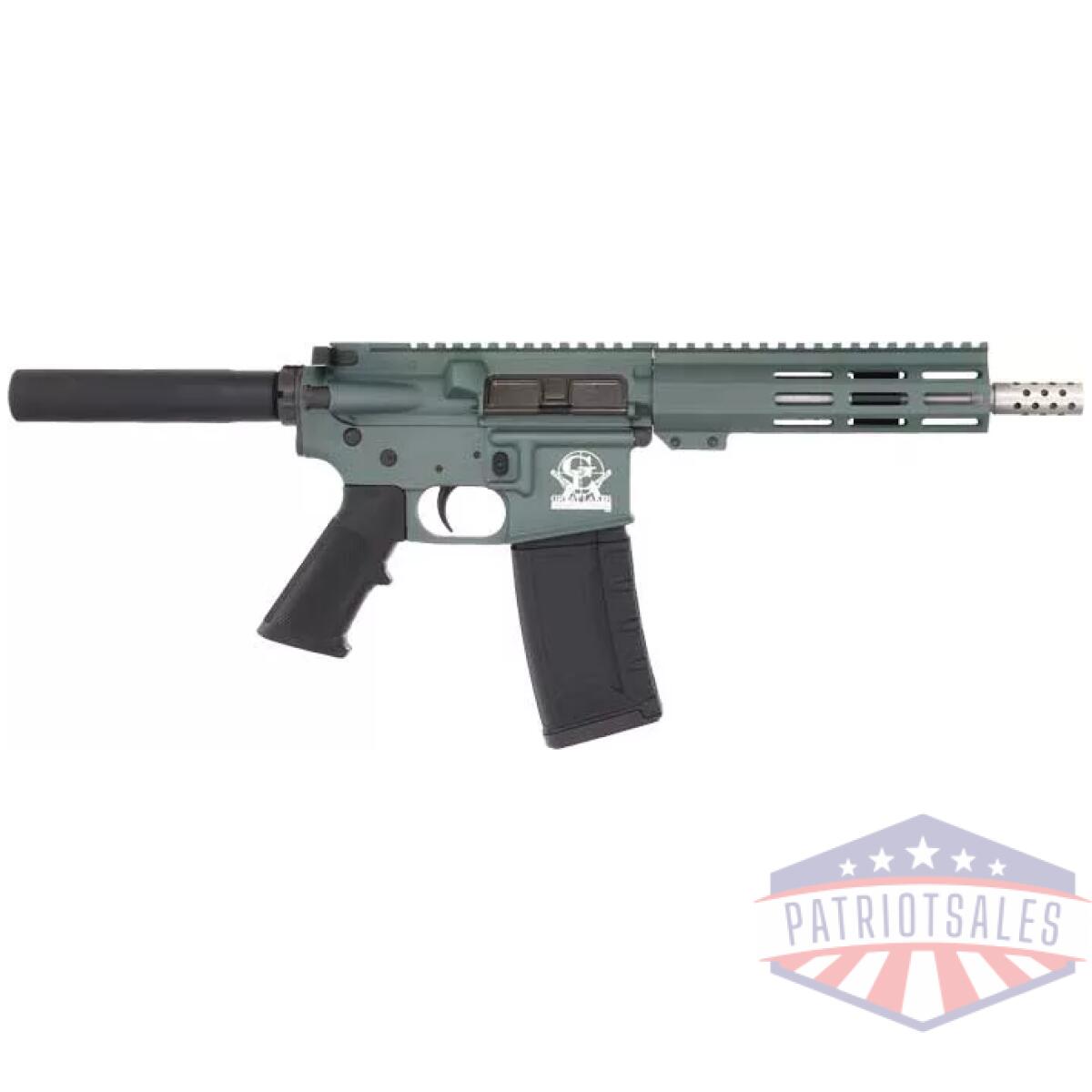 Gl15223sspchg. Webp - glfa ar15 pistol 223 wylde - 7. 5" ss. Bbl. Charcoal green - gl15223sspchg