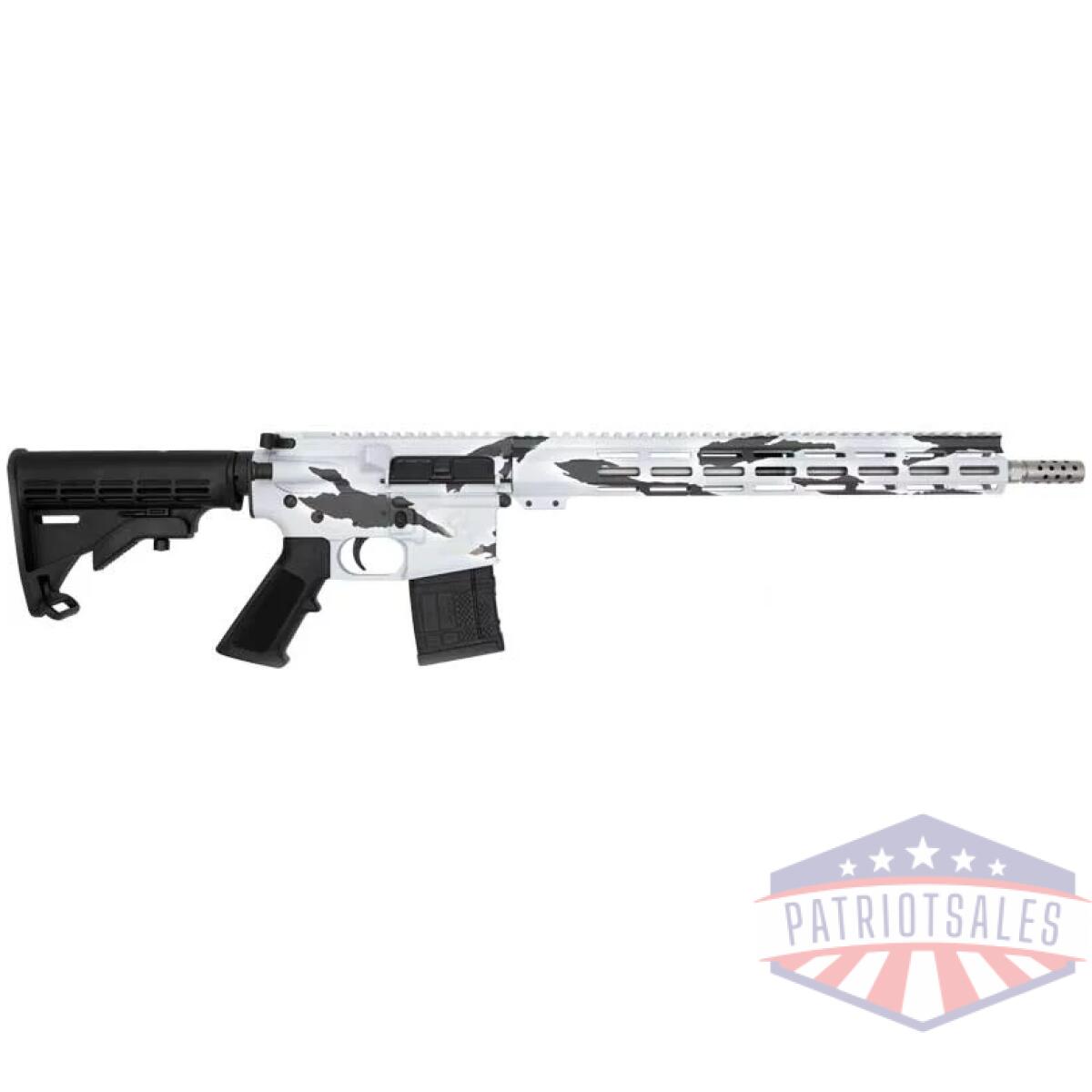 Glfa ar15 rifle 223 wylde - 16" s/s bbl pursuit snow camo - image 1