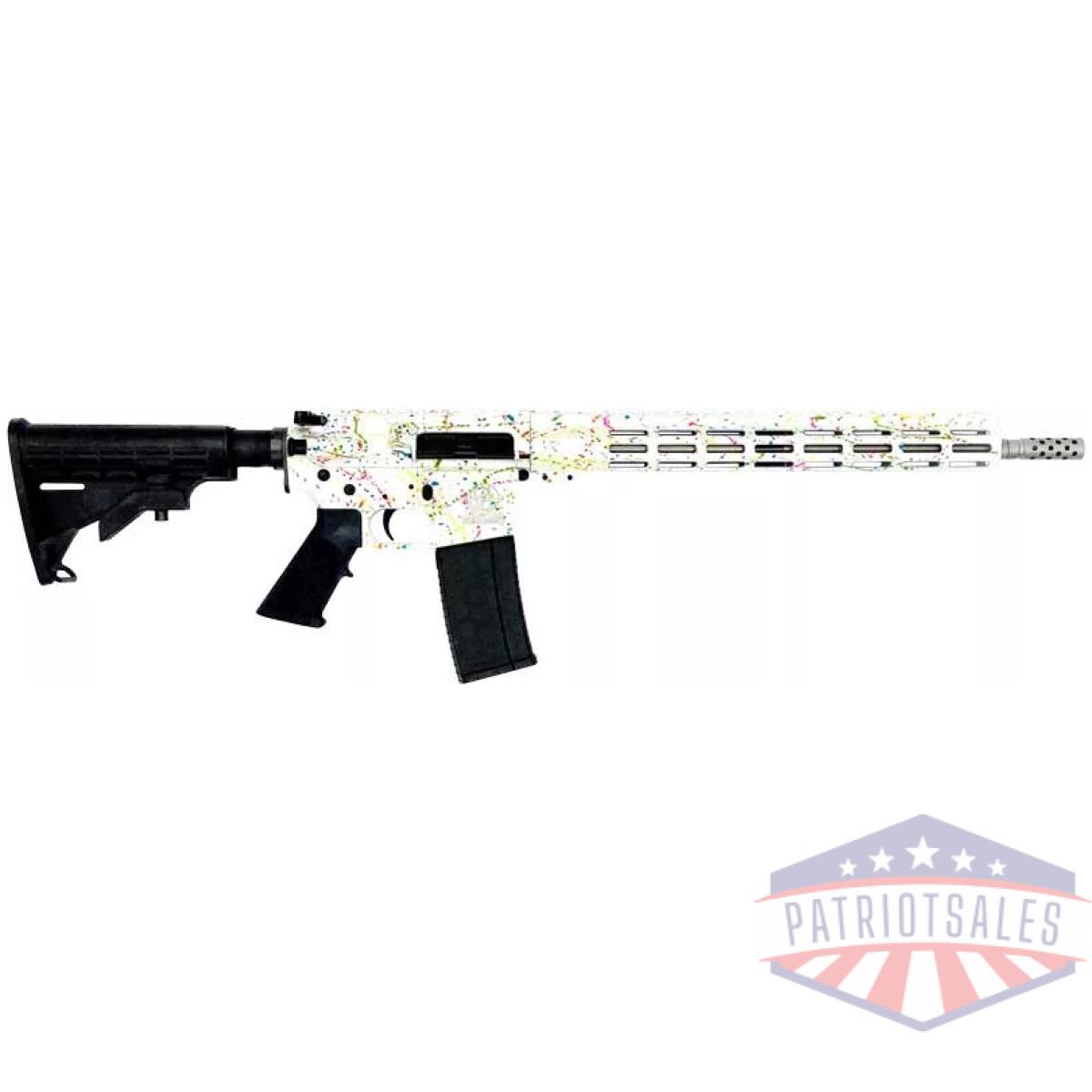 Gl15223ssswht. Webp - glfa ar15 splatter 223 wylde - 16" s/s bbl white splatter - gl15223ssswht