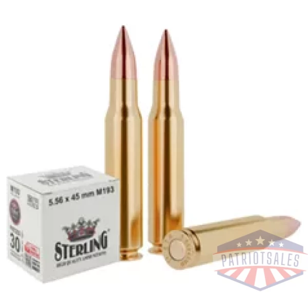 STERLING 5.56 M193 55GR FMJ 30/1500