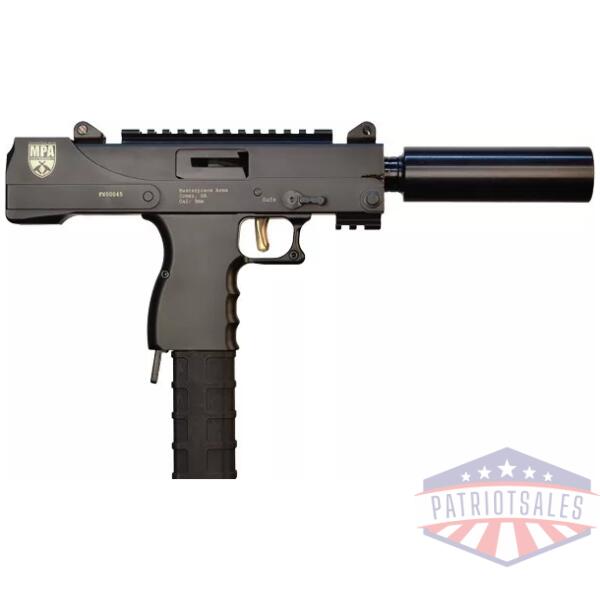 MPA DEFENDER 9MM SIDE-COCKER - 4.5" THREADED BLACK 30RD