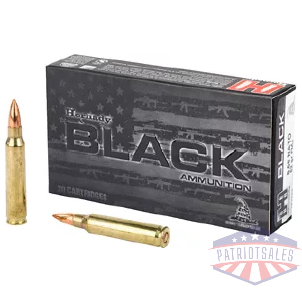 H81263_1. Webp - hrndy black 556nato 62gr fmj 20/200 - h81263 1