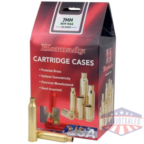 HORNADY UNPRIMED CASES 7MM REM - MAG 50 PACK 5PK/CS