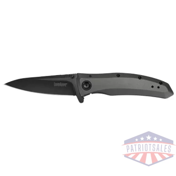 KERSHAW GRID 3.7" PLN BLACK-OXIDE
