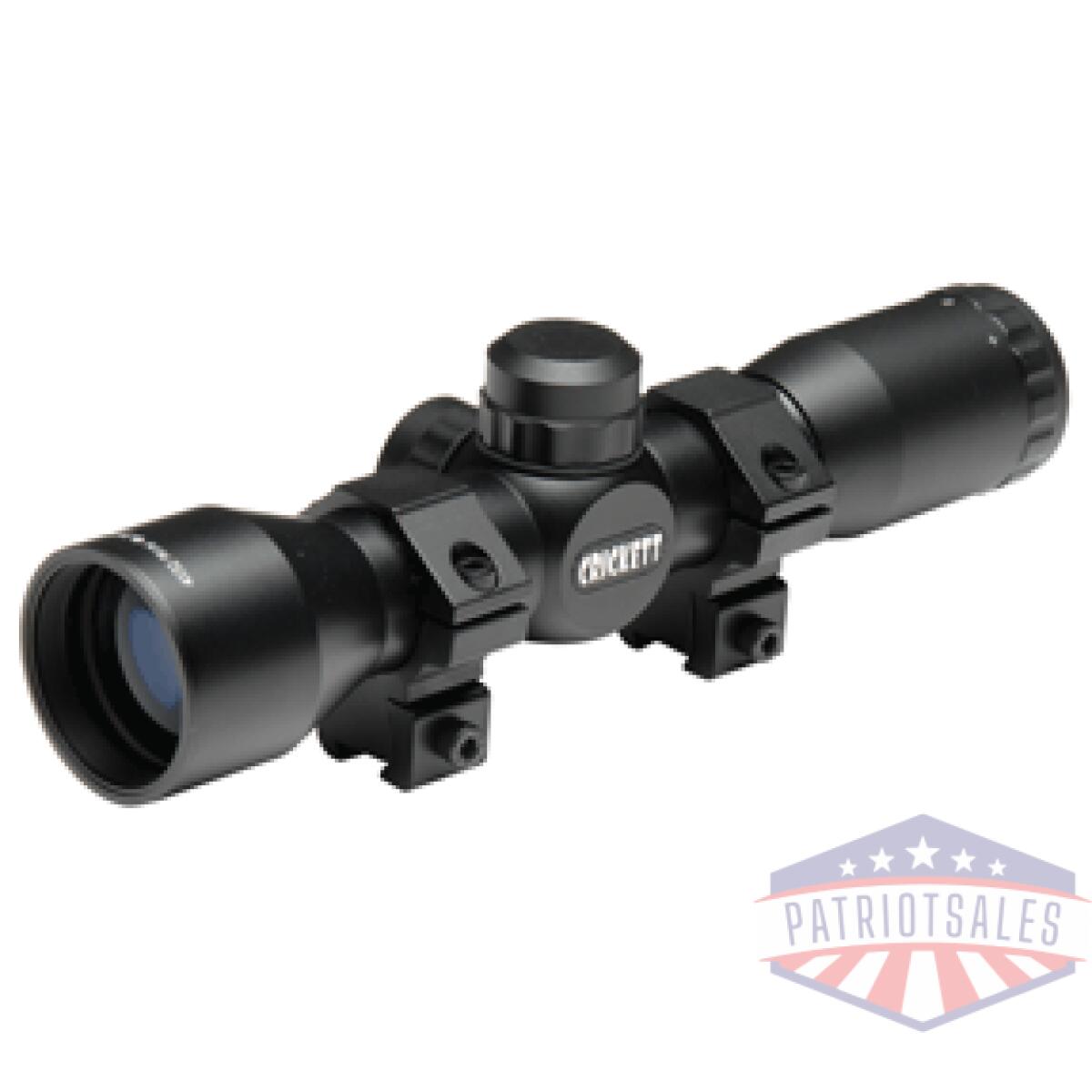 Ksa054. Gif - crickett 4x32mm scope mil-dot - w/rings black matte - ksa054