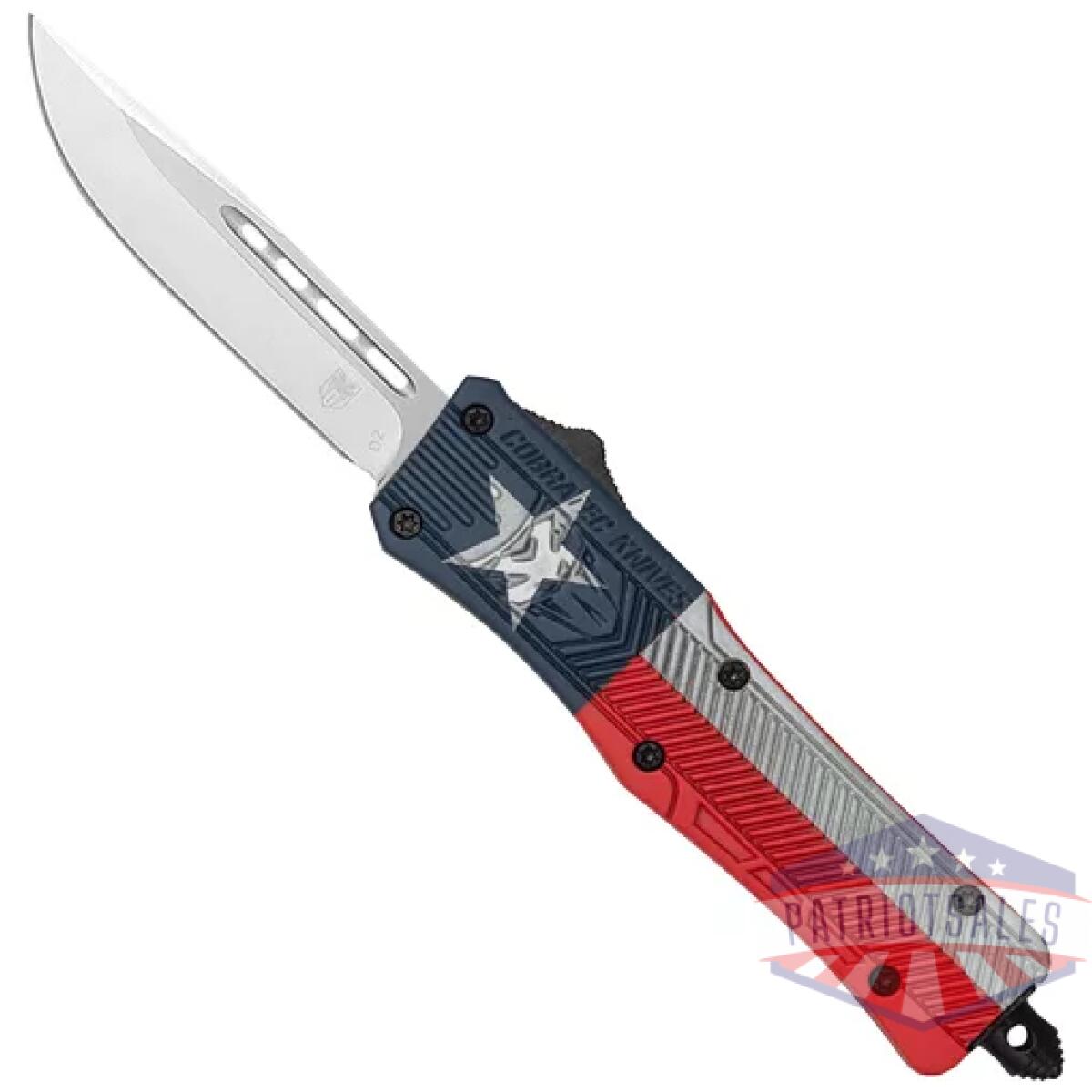 Cobratec medium ctk1 otf texas - state flag crkte 3" drop point - image 1