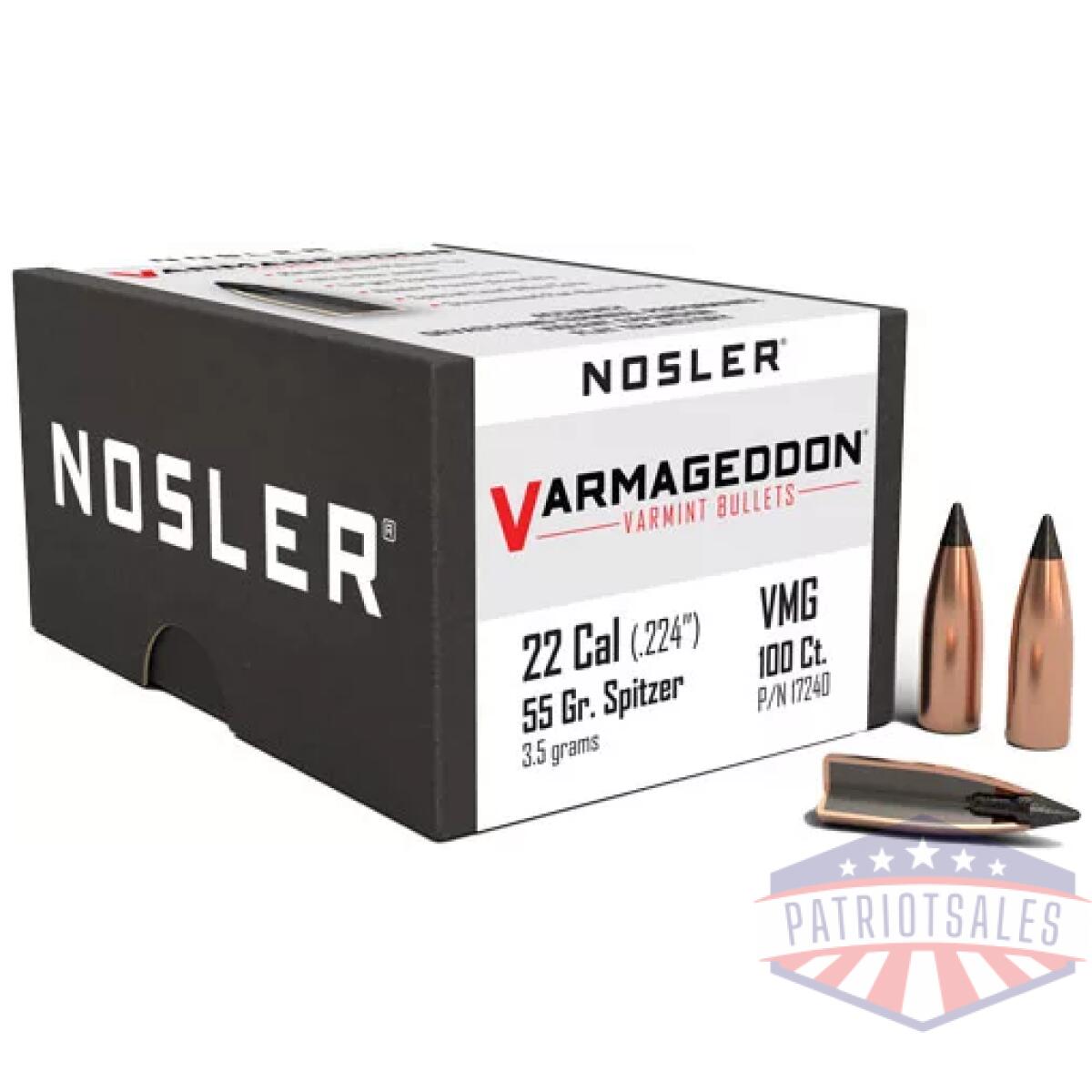 N17240_1. Webp - nosler bullets 22 cal. 224 - 55gr varmageddon tipped 100ct - n17240 1