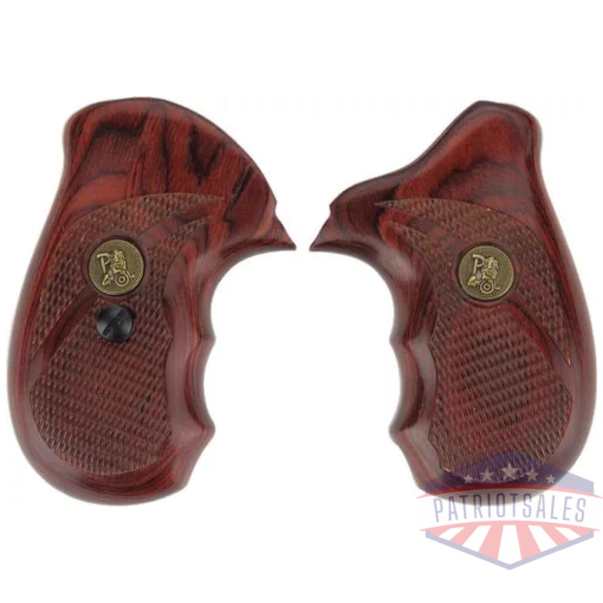 Pachmayr laminated wood grips - taurus 85 rosewood checkered - image 1