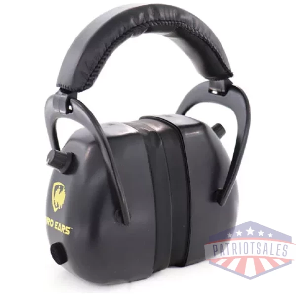 PRO EARS GOLD II 30 EAR MUFF - ELECTRONIC W/PADDED BASE BLK