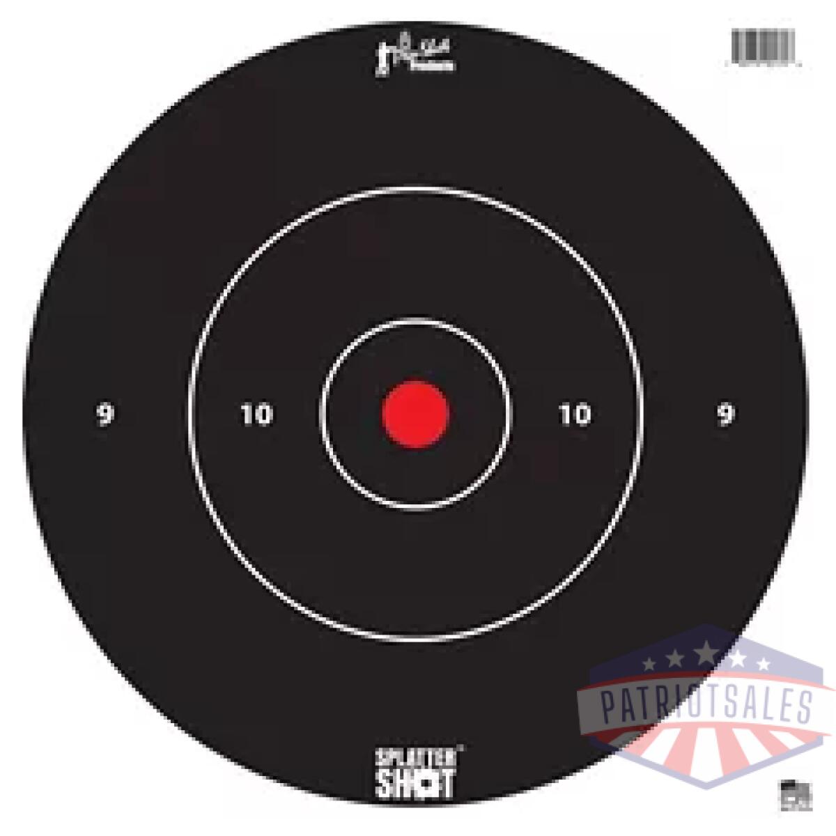 Pro12b-whte-tg-5pk_1. Webp - pro-shot target 12" wht bullseye 5pk - pro12b whte tg 5pk 1