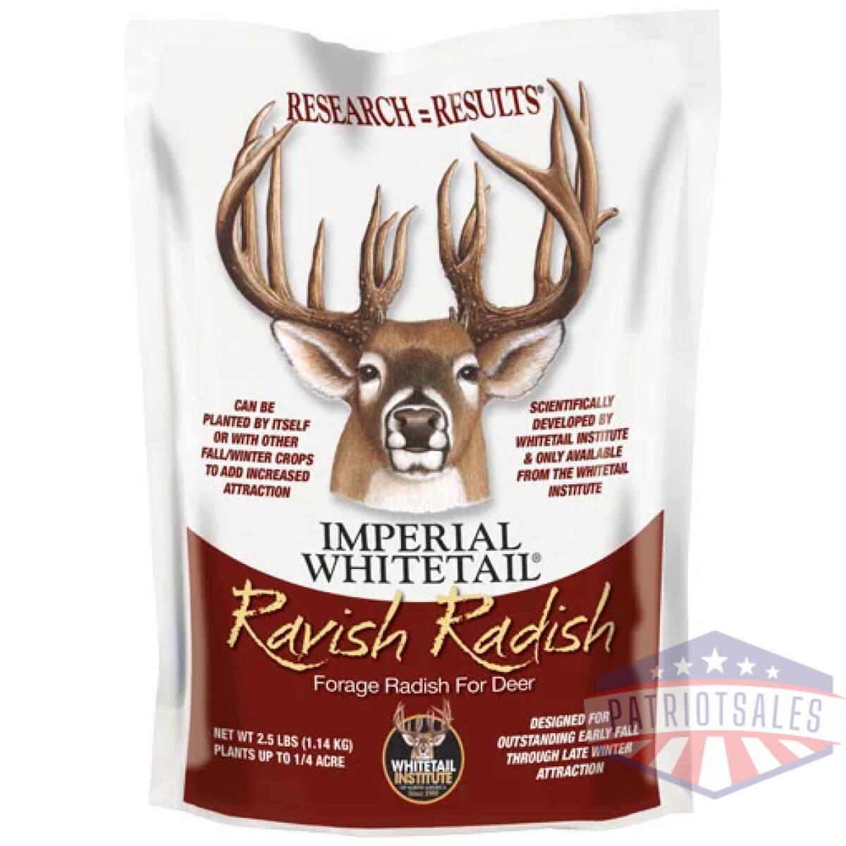 Rr25. Webp - whitetail institute ravish - radish 1/4 acre 2. 5lbs fall - rr25