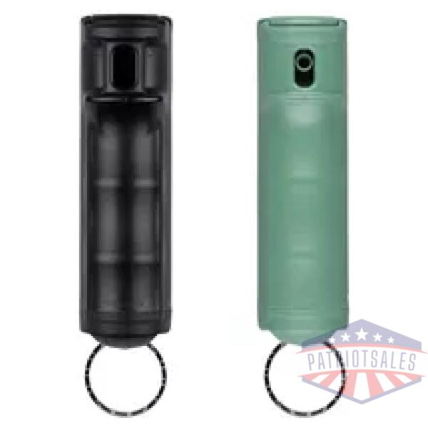 SABRE 2PK PEPPER GEL W/CLP BLK/GRN