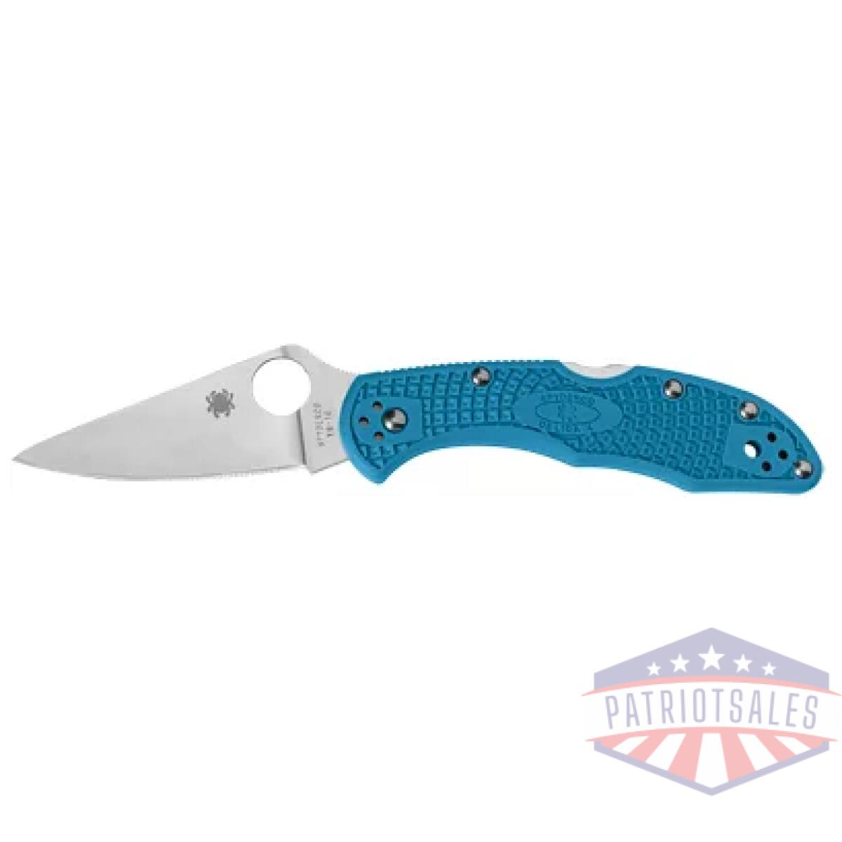 Spyc11fpbl_1-1. Webp - spyderco delica 4 ltwt blue - spyc11fpbl 1 1
