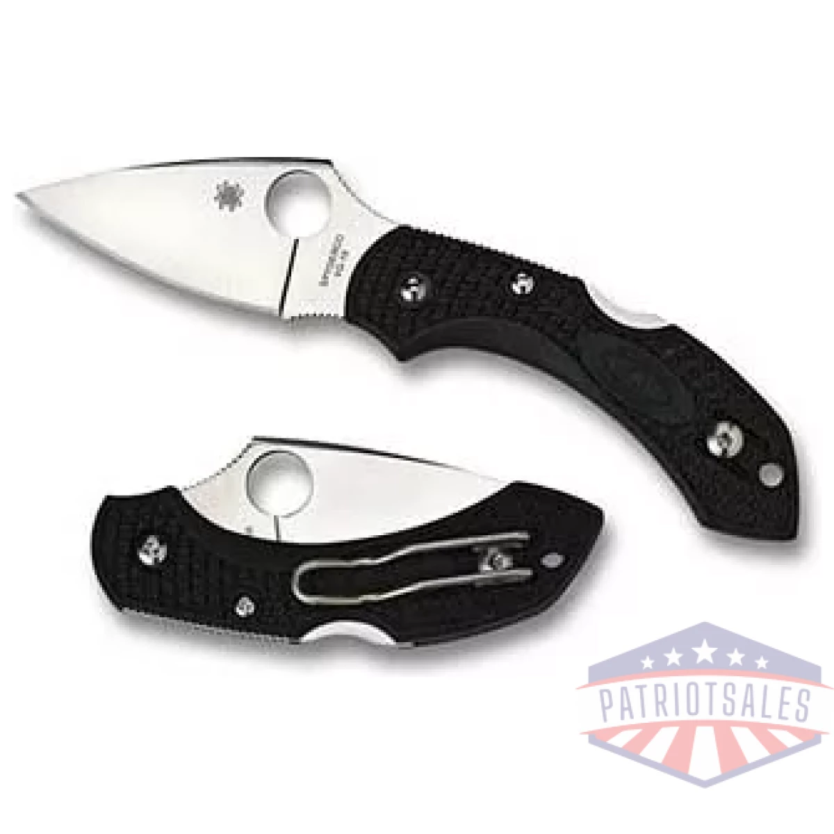 Spyc28pbk2_1. Webp - spyderco dragonfly2 black frn plain - spyc28pbk2 1