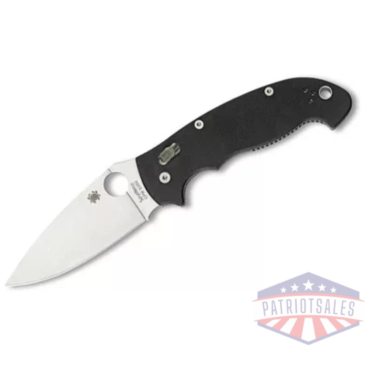 Spyderco manix 2 xl blk g10 plnedge - image 1