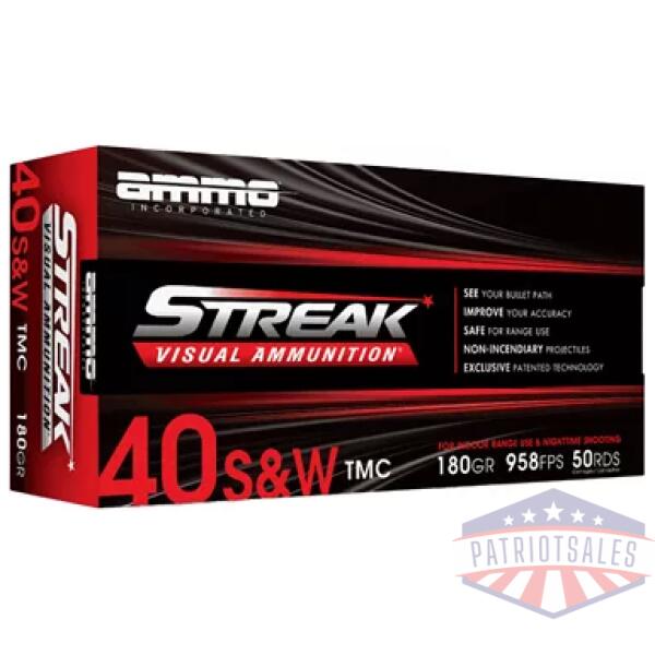 STREAK RED 40S&W 180GR TMC 50/1000