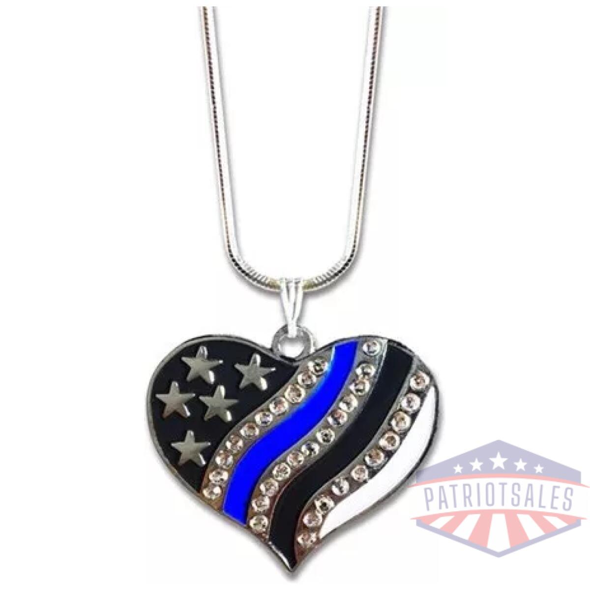 Tbl-necklace-heart. Webp - thin blue line heart necklace - tbl necklace heart