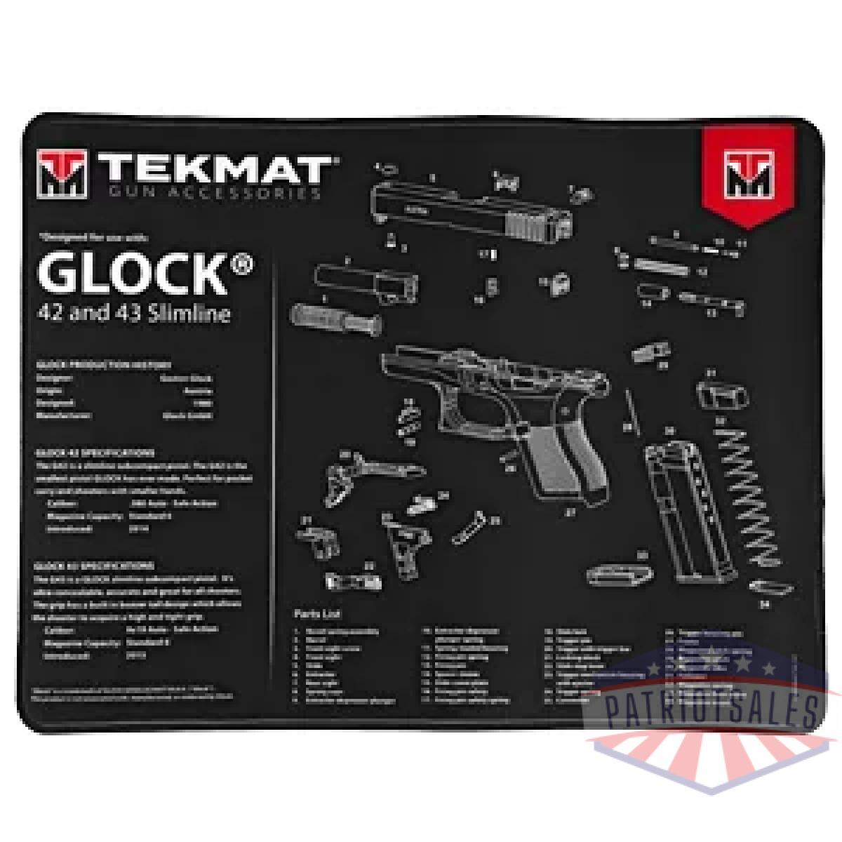 Tekr20-glock-42-43_1. Webp - tekmat ultra pstl mat for glk 42/43 - tekr20 glock 42 43 1