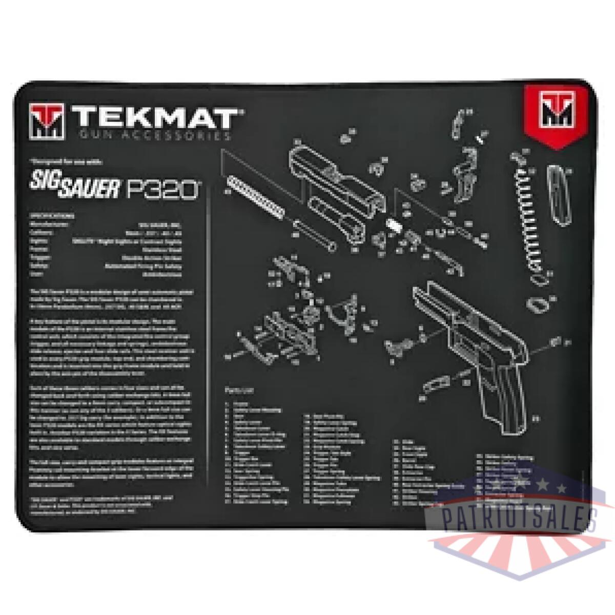 Tekr20-sigp320_1. Webp - tekmat ultra pstl mat sig p320 blk - tekr20 sigp320 1