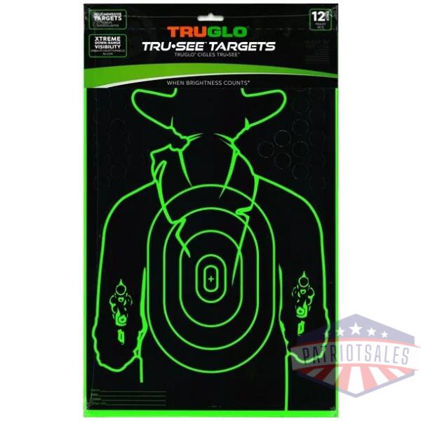 TRU-SEE Gunslinger Target 12X18 - 12 Pack