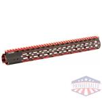 UTG PRO M-LOK 15"SSLM 2TN RL BLK/RD