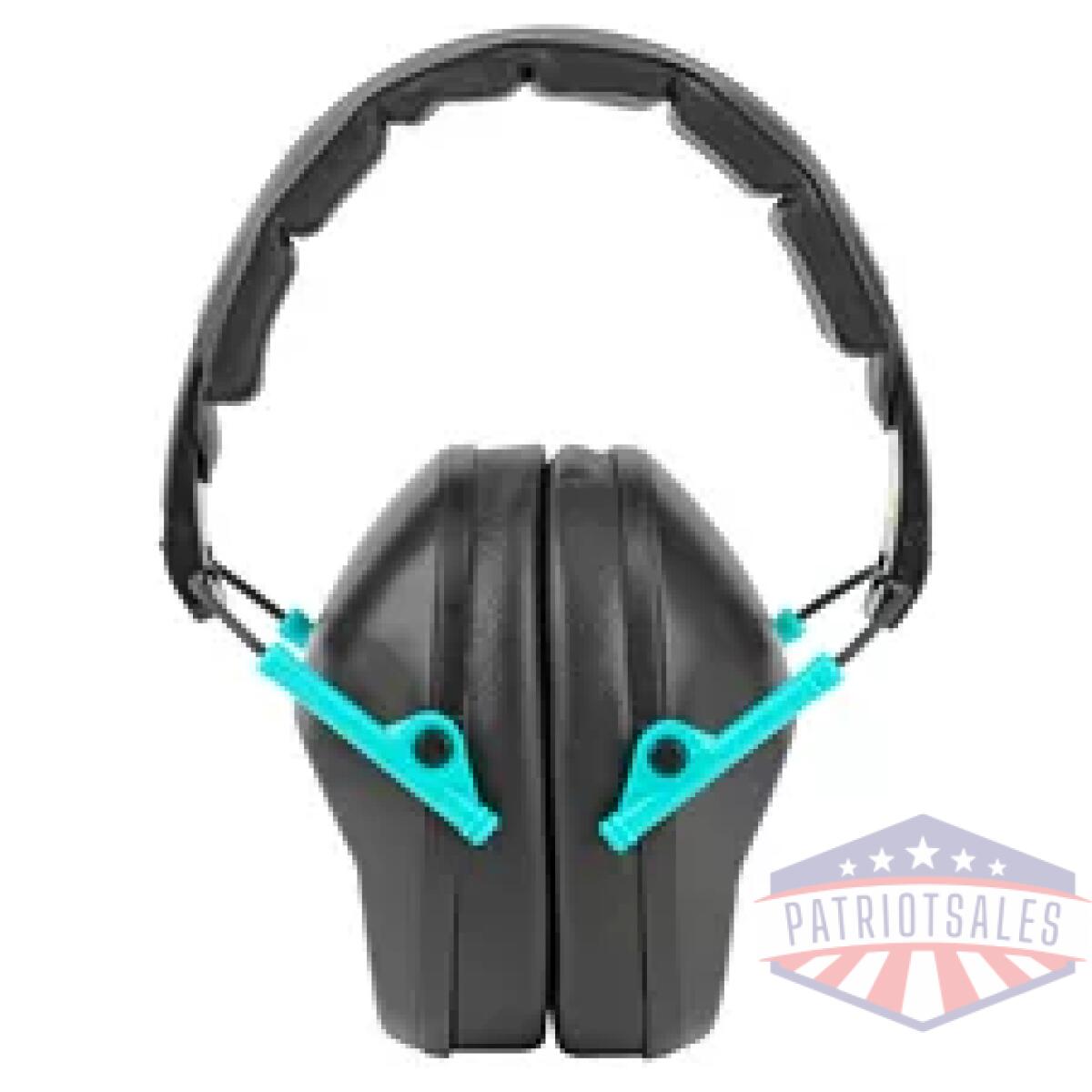 Walgwp-fpm1-bktl_1. Webp - walker's pro flding muff blk/teal - walgwp fpm1 bktl 1