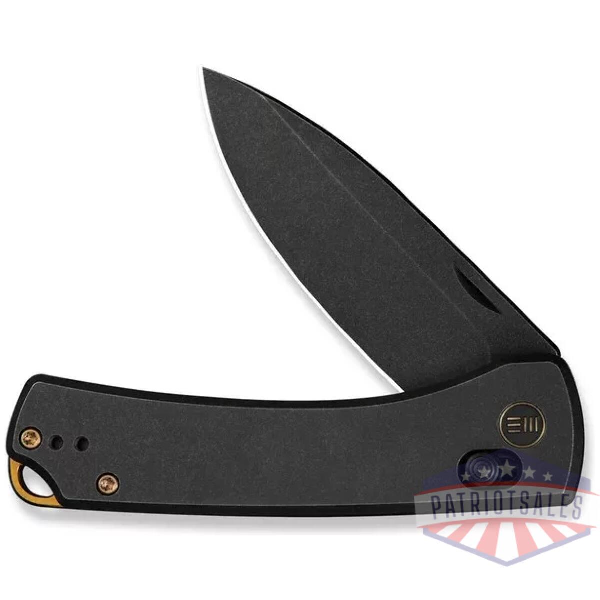 We-we22046-1. Webp - weknife nightblade crossbar lock knife black titanium handle (2. 98"" black stonewashed cpm 20cv blade) we22046-1 - we we22046 1