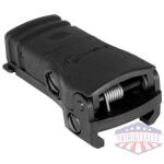 mft rear back up polymer sight - flip up windage adjustment