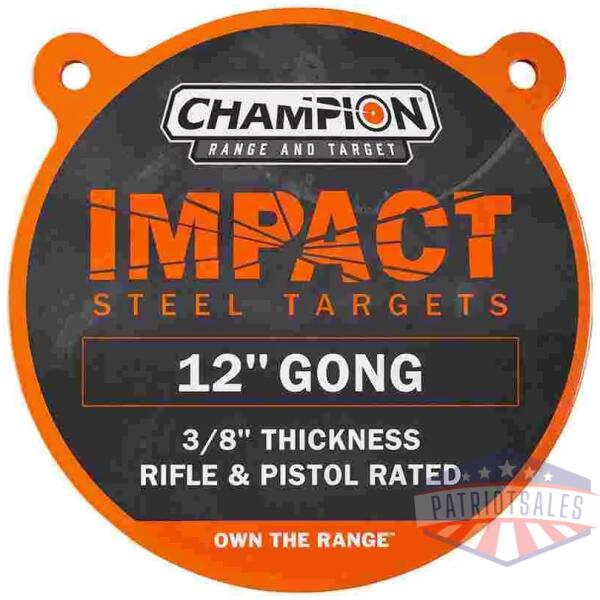 Champion Impact Steel Gong Target 12" Round