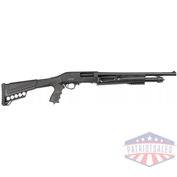 Escort Slugger Tactical Pump Shotgun 12ga 3" Chamber 5rd Capacity 18" Barrel Black Synthetic Stock