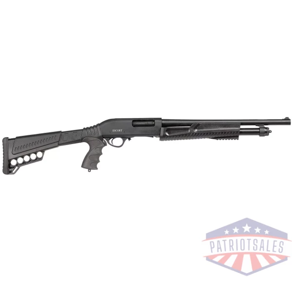 Escort Slugger Tactical Pump Shotgun 12ga 3" Chamber 5rd Capacity 18" Barrel Black Synthetic Stock