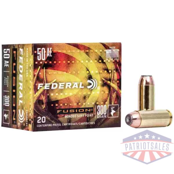 Federal Fusion Handgun Ammunition .50 Action Express EXPFMJ 300gr