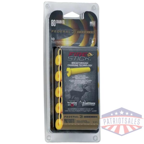 Federal Firestick 80 Firesticks for Muzzleloaders -10/ct