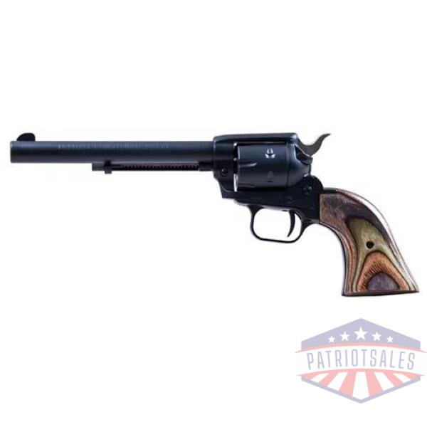 Heritage Rough Rider Handgun .22LR/.22 WMR 6rd Capacity 6.5" Barrel Black Satin Camo Laminate Grips