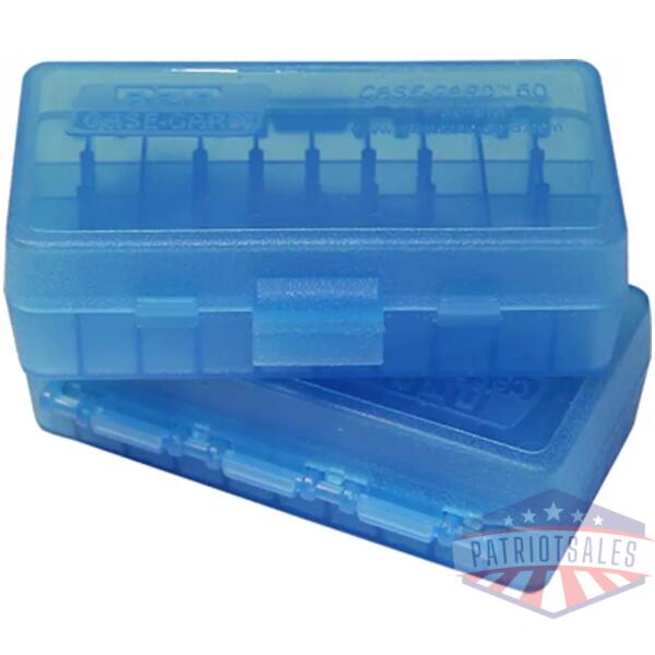 MTM Ammo Box for .38-.357 50 Rounds Blue