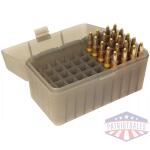 MTM Flip-Top Ammo Box 223/204 Ruger/6x47 50 Rounds Clear Smoke