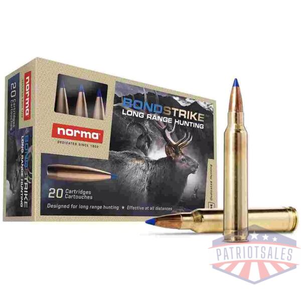 Norma BondStrike Rifle Ammunition 6.5 PRC 143gr PT 2740 fps 20/ct