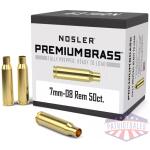 Nosler Unprimed Brass Rifle Cartridge Cases 50/ct 7mm-08