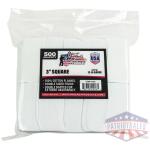 Pro-Shot 3" Square 100% Cotton Patches 500/ct