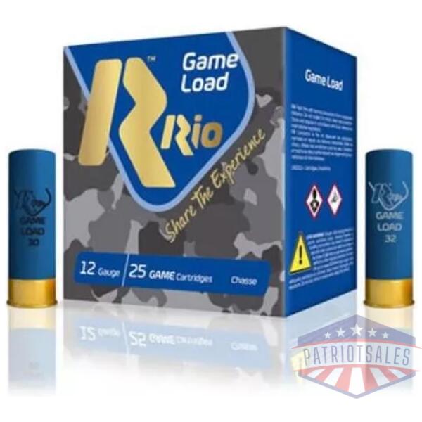 Rio Top Game HV Shotshells 12 ga 2 3/4" 3 3/4 dr 1 1/4 oz #5 1330 fps 25/ct