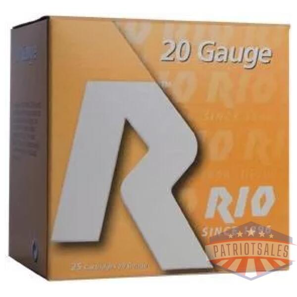 Rio Top Target Shotshell 20 ga 2-3/4"  7/8 oz #8  25/Box