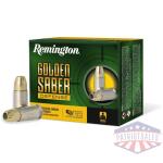 Remington Golden Saber Defense Handgun Ammunition 9mm Luger(+P) 124gr BJHP 1180 fps 20/ct