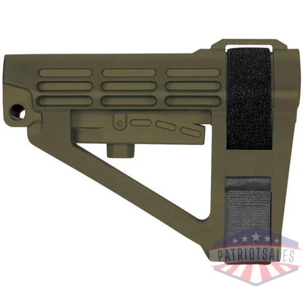 SB Tactical SBA4 5-Postion Adjustable Brace for AR-15 OD Green