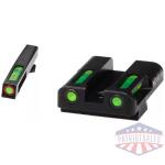 HIVIZ LiteWave H3 sight Green LitePipe/orange front ring fits Glock Models Chambered in 9mm Luger 40 S&W and .357 Sig