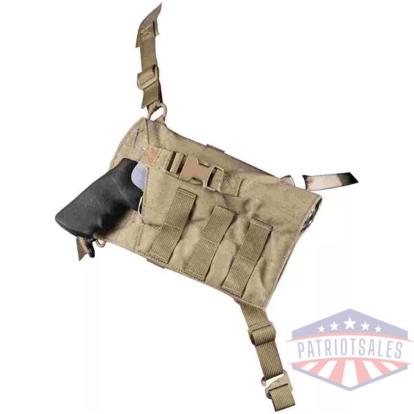 Viking Tactics Big Rig Chest Holster for Revolvers Coyote Tan